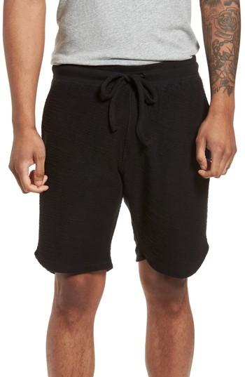 Men's Goodlife Terry Cotton Blend Shorts - Black