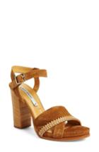 Women's Alberto Fermani Georgia Block Heel Sandal .5 M - Brown