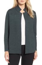 Women's Eileen Fisher Merino Wool Blend Jacket, Size - Green