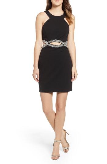 Women's Speechless Scuba Dress - Black