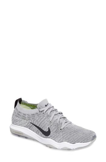 Women's Nike Air Zoom Fearless Flyknit Lux Training Shoe .5 M - Grey