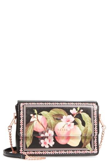 Ted Baker London Jesenia Peach Blossom Faux Leather Crossbody Bag -