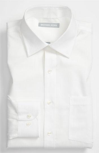 Michael Kors Regular Fit Non-iron Dress Shirt White