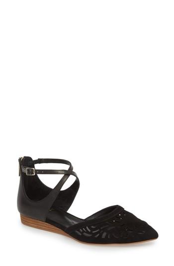 Women's Isola Carina Ankle Strap Sandal M - Black