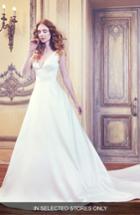 Women's Sareh Nouri Waldorf V-neck Shantung Gown, Size In Store Only - Ivory