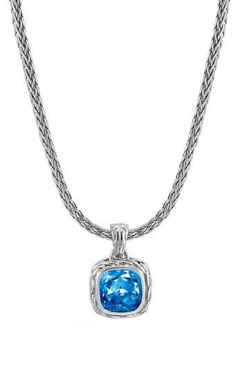 Women's John Hardy Magic Cut Blue Topaz Pendant Necklace