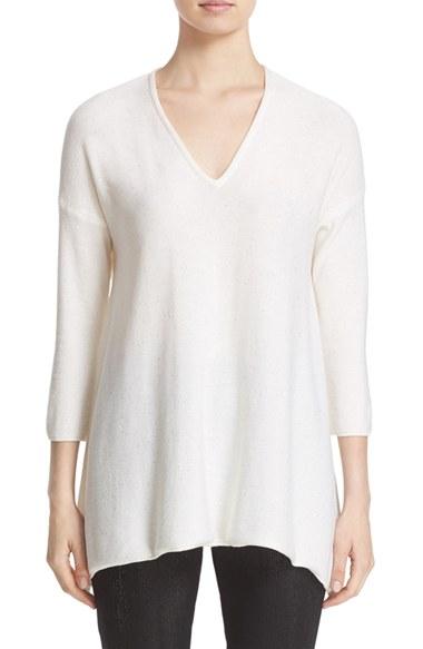 Women's St. John Collection Bristol Sequin Embellished Wool Blend Sweater