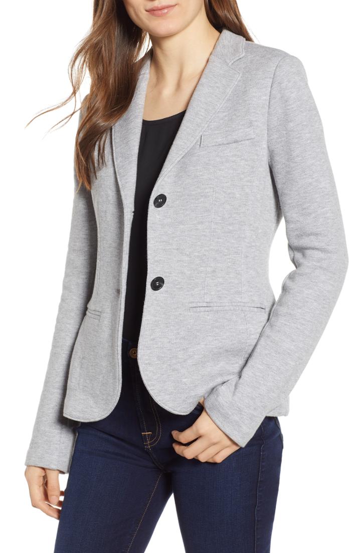 Women's Bailey 44 Cozy Up Double Face Fleece Blazer - Grey