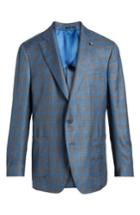 Men's Peter Millar Collection Marina Windowpane Wool & Silk Blend Sport Coat