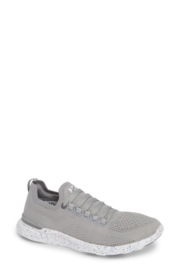 Women's Apl Techloom Breeze Knit Running Shoe .5 B - Grey
