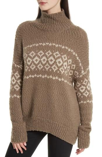 Women's Vince Fair Isle Turtleneck Sweater