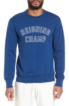 Men's Reigning Champ Varsity Logo Sweatshirt - Blue