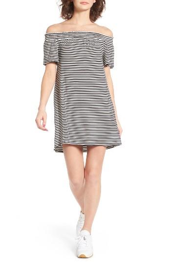 Women's Love, Fire Off The Shoulder Dress - Black