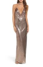 Women's Mac Duggal Jeweled Choker Column Gown - Red