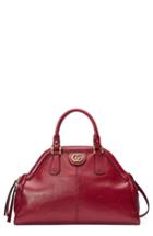 Gucci Medium Re(belle) Leather Satchel - Red