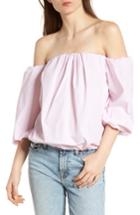 Women's 7 For All Mankind Off The Shoulder Top - Pink