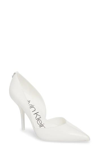 Women's Calvin Klein Marybeth D'orsay Pump M - White