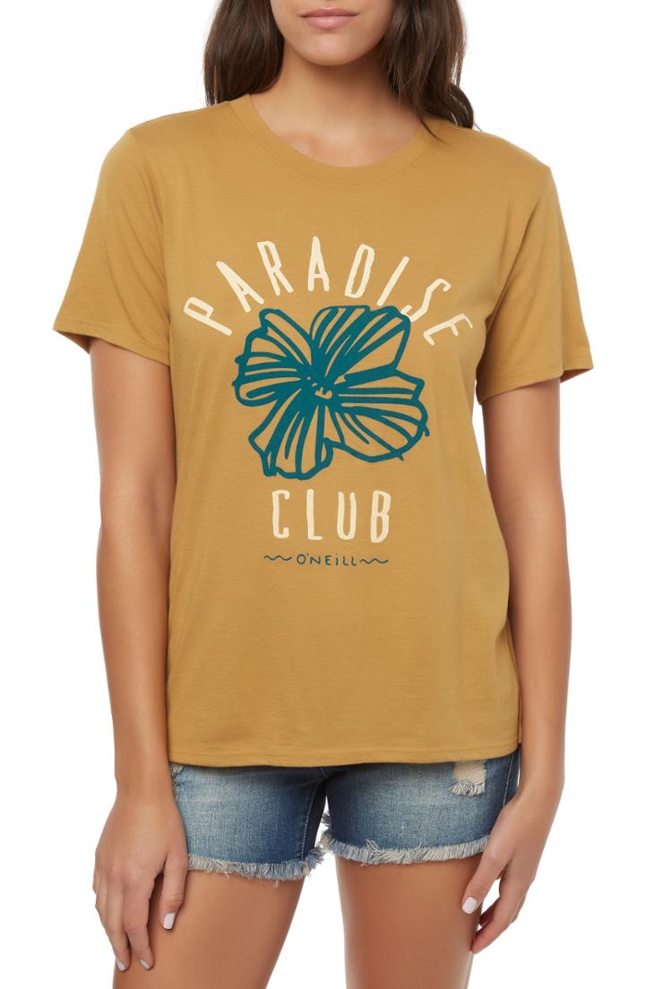 Women's O'neill Paradise Club Tee - Yellow