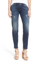 Petite Women's Kut From The Kloth 'catherine' Distressed Boyfriend Jeans P - Blue