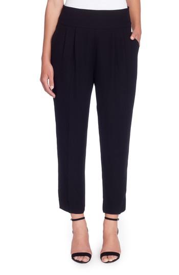 Women's Catherine Catherine Malandrino Luca Tuxedo Ankle Pants - Black