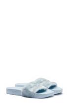Women's Fenty Puma By Rihanna 'leadcat Fenty' Faux Fur Slide Sandal .5 M - Blue