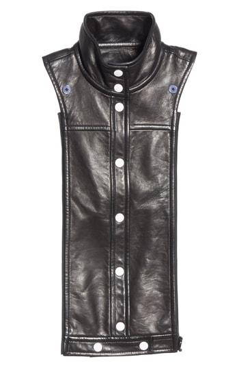 Women's Veronica Beard Rocco Leather Dickey
