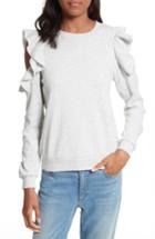 Women's Rebecca Minkoff Gracie Cold Shoulder Sweatshirt, Size - Grey