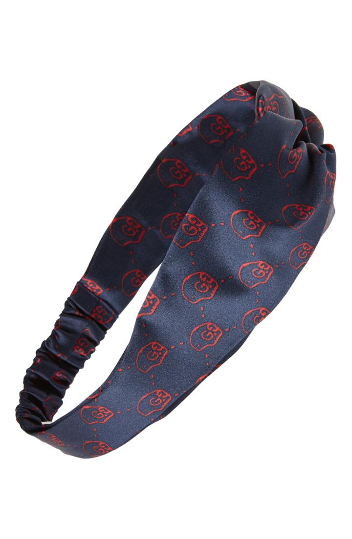 Gucci Gg Hamlet Skull Headband, Size - Blue
