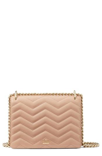 Kate Spade New York Reese Park - Marci Quilted Leather Shoulder Bag - Coral