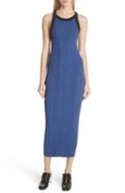 Women's Rag & Bone Brandy Whipstitch Detail Midi Dress - Blue