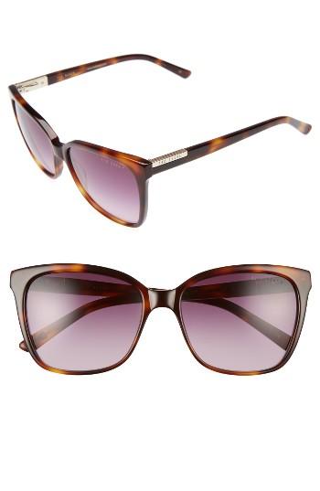Women's Ted Baker London 54mm Gradient Lens Square Sunglasses - Tortoise
