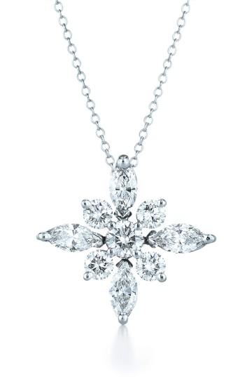 Women's Kwiat .44ct Tw Diamond Star Pendant Necklace