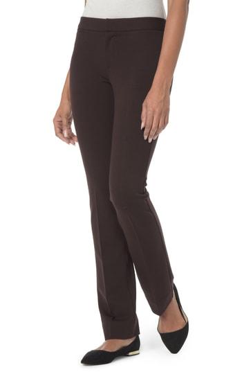 Women's Nydj Stretch Knit Trousers - Brown