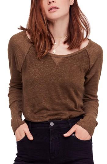 Women's Free People Friday Feelin Tee - Green
