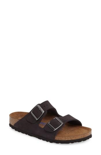 Women's Birkenstock 'arizona' Soft Footbed Sandal -9.5us / 40eu B - Grey