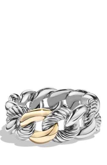 Women's David Yurman 'belmont' Curb Link Bracelet With 18k Gold
