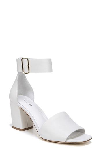 Women's Via Spiga Evonne Ankle Strap Sandal M - White