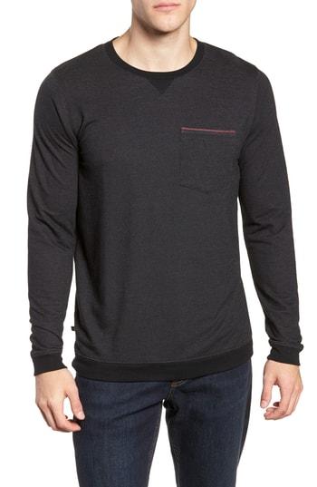 Men's Travis Mathew Lanegan Long Sleeve T-shirt - Black