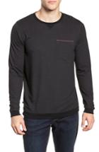 Men's Travis Mathew Lanegan Long Sleeve T-shirt - Black