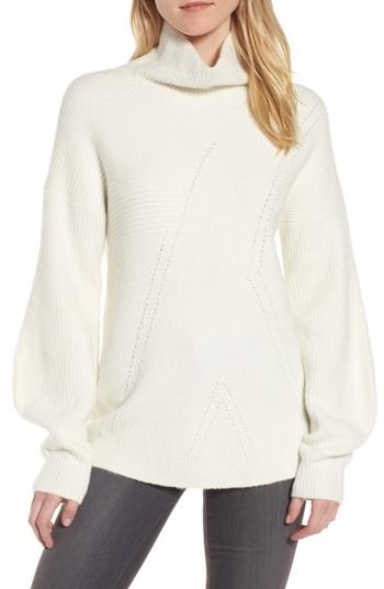 Women's Trouve Funnel Neck Sweater - Ivory
