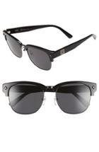 Women's Mcm 55mm Retro Sunglasses - Shiny Dark Gunmetal/ Black