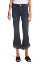 Women's Frame Le Crop Shredded Hem Mini Boot Jeans - Blue