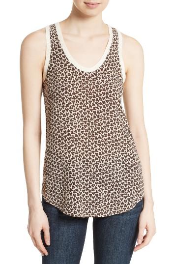 Women's Equipment Essential Print Silk Tank - White