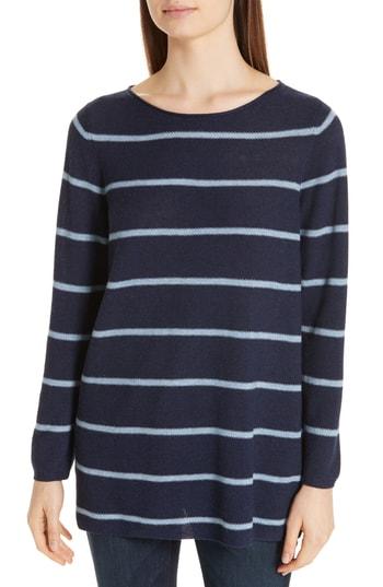 Women's Eileen Fisher Bateau Tunic Top - Blue