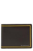 Men's Burberry Laser Leather Wallet - Brown