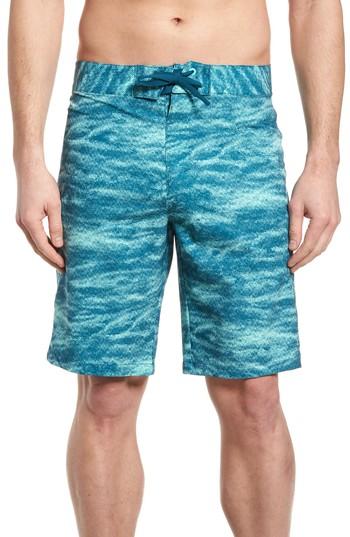 Men's Under Armour Print Board Shorts - Blue