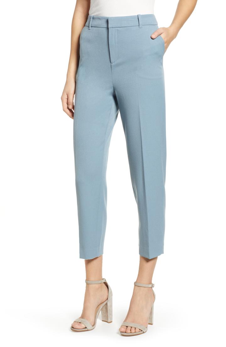 Women's Vero Moda Vendela Ankle Trousers - Blue