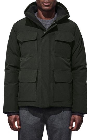 Men's Canada Goose 'maitland' Slim Fit Down Fill Parka, Size - Grey