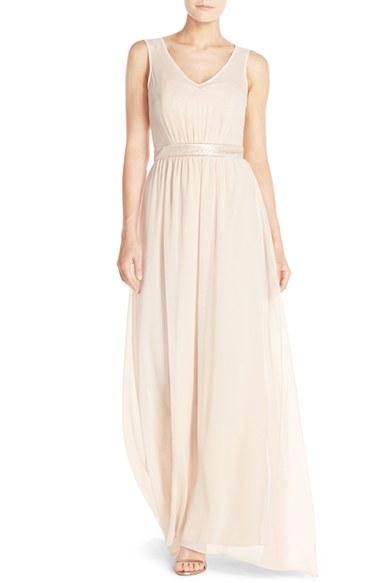 Women's Paper Crown By Lauren Conrad 'madeline' Shimmer Bodice Gown