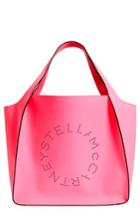 Stella Mccartney Extra Large Perforated Logo Faux Leather Tote -